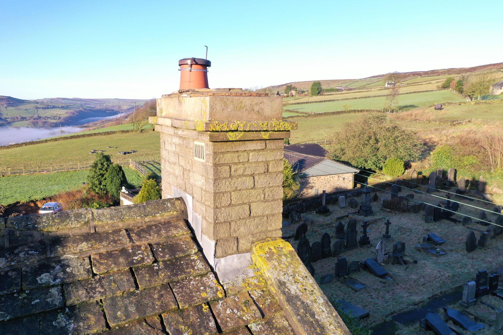 Cost for using Drones to Inspect Church Roofs