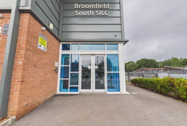 External entrance to Broomfield South SILC in Leeds